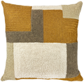Almofada 52X52 Linho Cru Bordado Dourado
