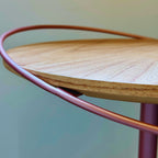 Mesa Lateral Elo Lamina Natural Cinamomo Grande