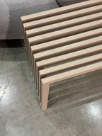 Banco Ripado Metal Areia 140x35 cm