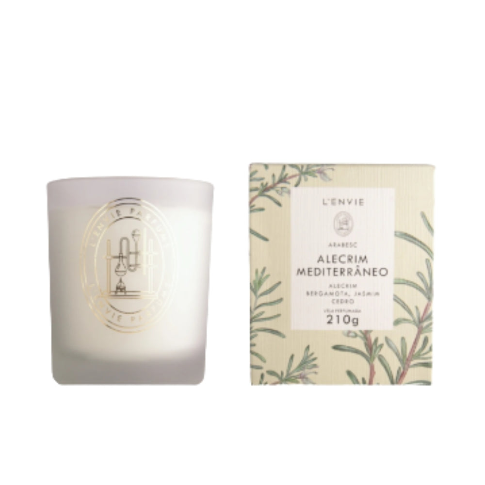 Vela Perfumada 210G Alecrim Mediterrâneo