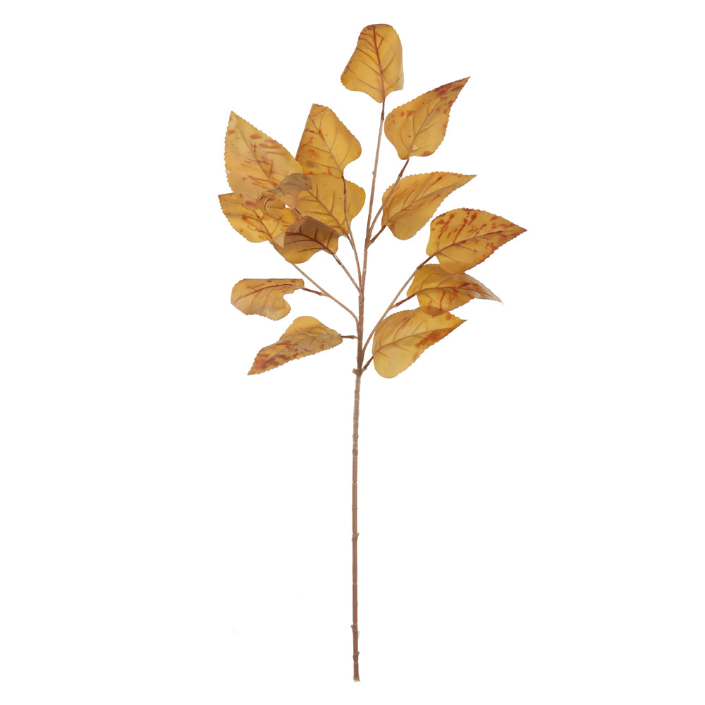 Galho 88CM Folha Amarelo Outono