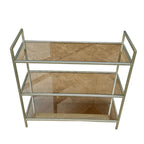 Aparador 80X79,5X30 Metal Dourado com Espelho