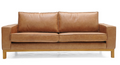 Sofá Leblon  240 x 90 cm  Couro Caramelo