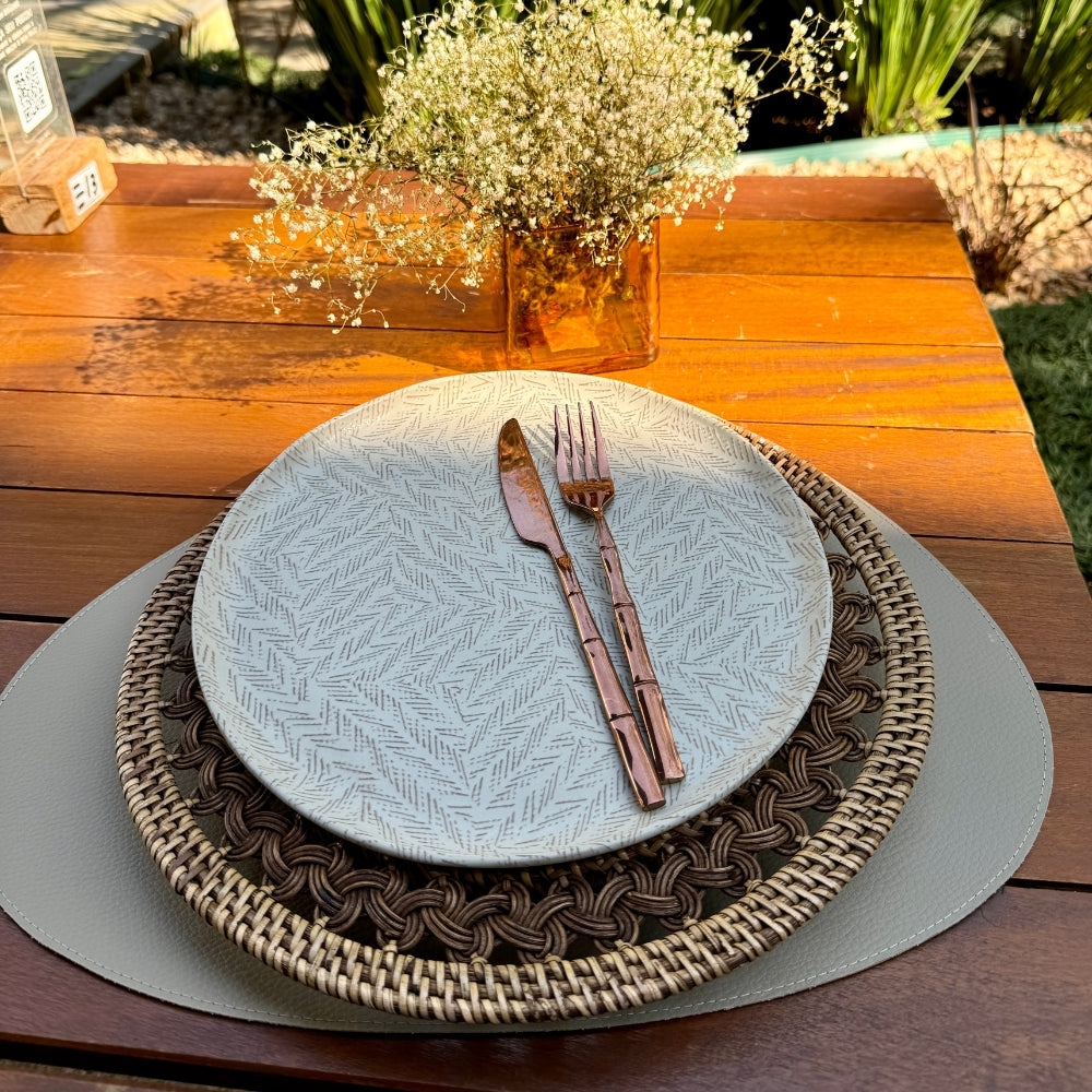 Sousplat Rattan Natural 33 cm