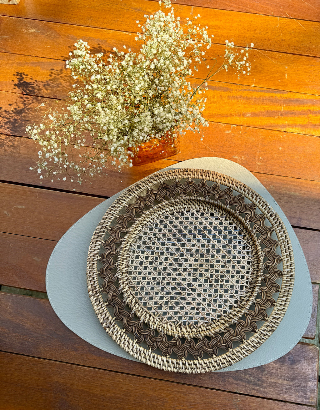 Sousplat Rattan Natural 33 cm