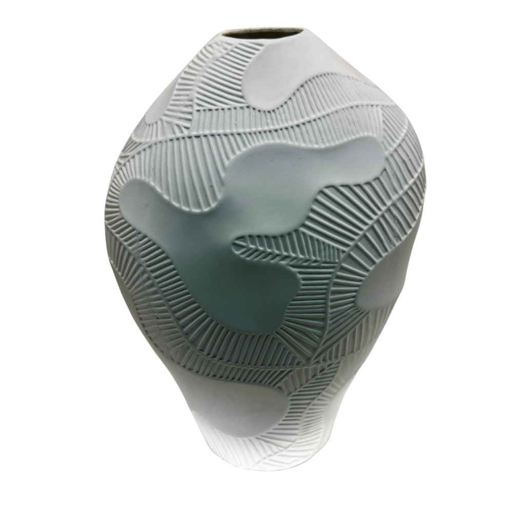 Vaso Cerâmica  Branco 45 cm