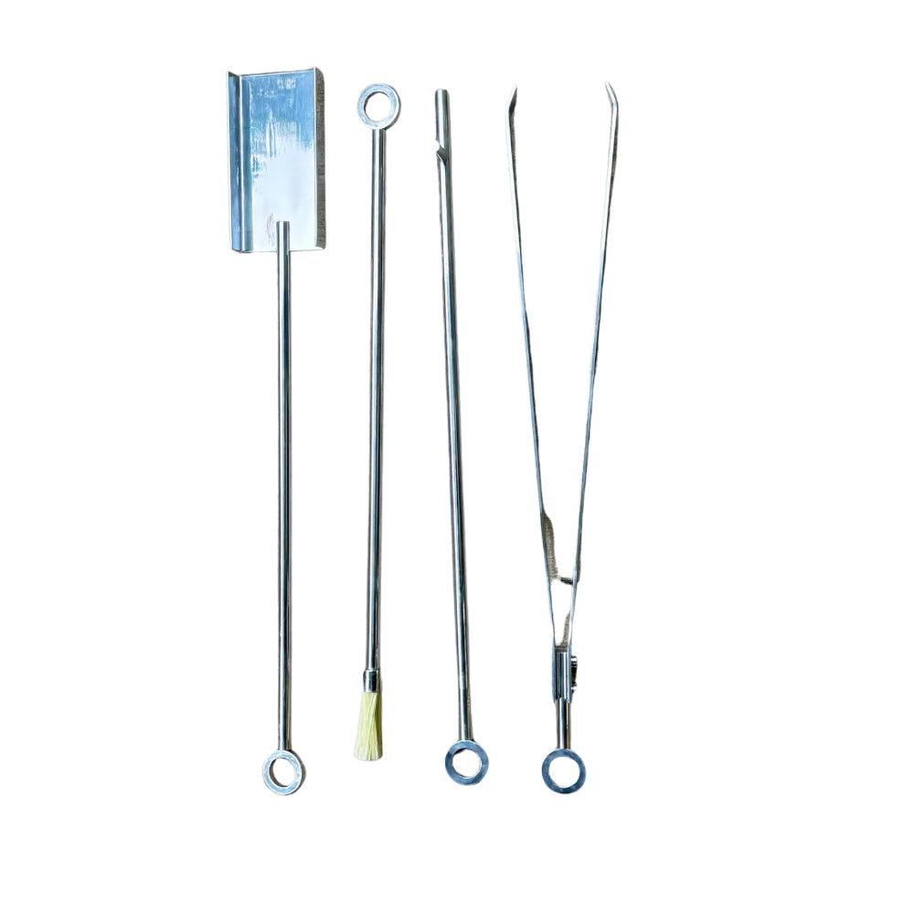 Kit Lareira 5 Peças 60CM Inox Polido