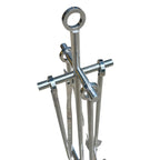 Kit Lareira 5 Peças 60CM Inox Polido