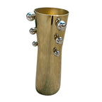 Vaso 33,5X14 Balls Inox Dourado/Prata