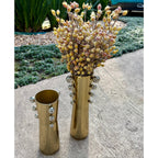 Vaso 33,5X14 Balls Inox Dourado/Prata