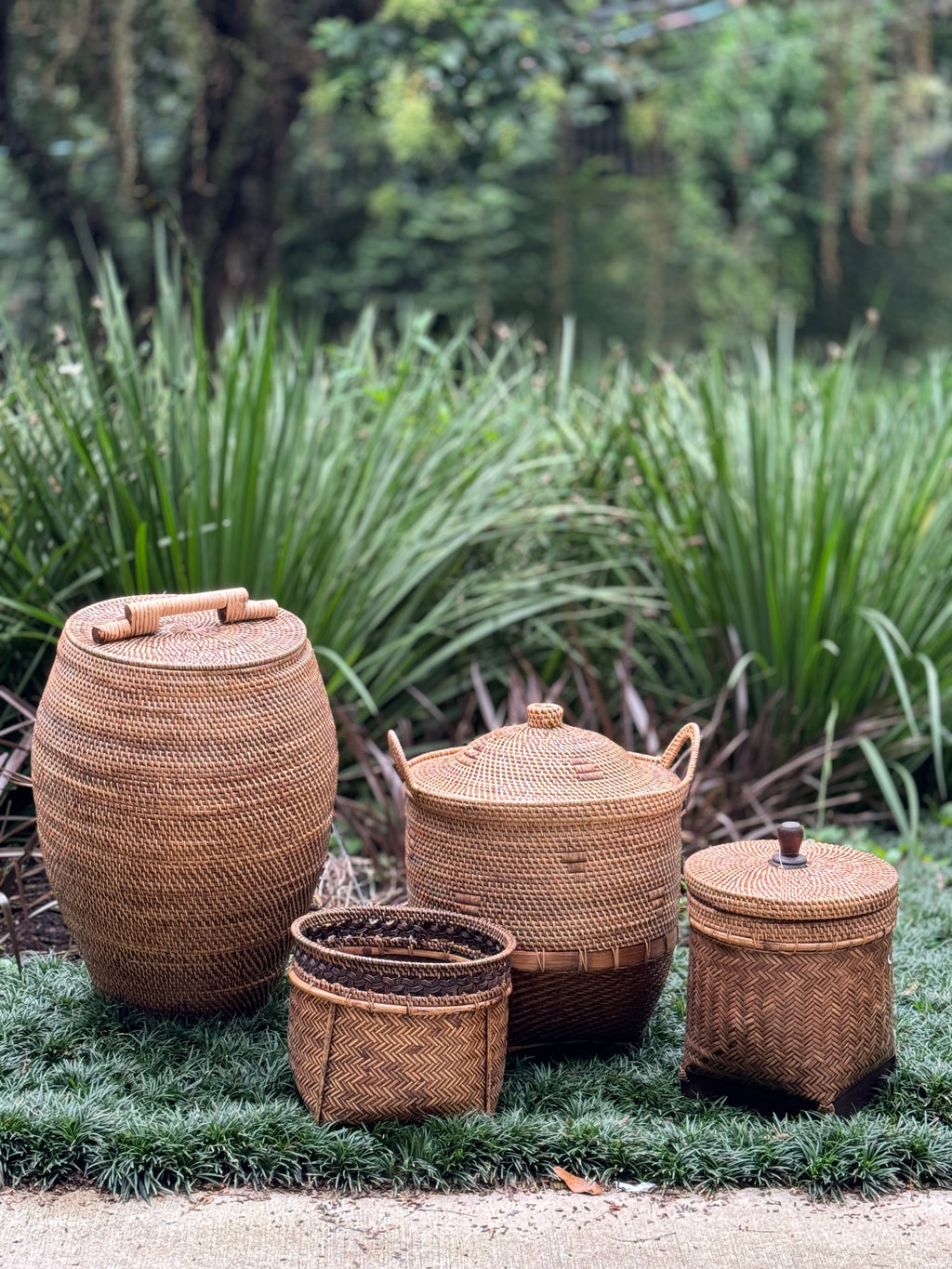 Cesto Alto Rattan