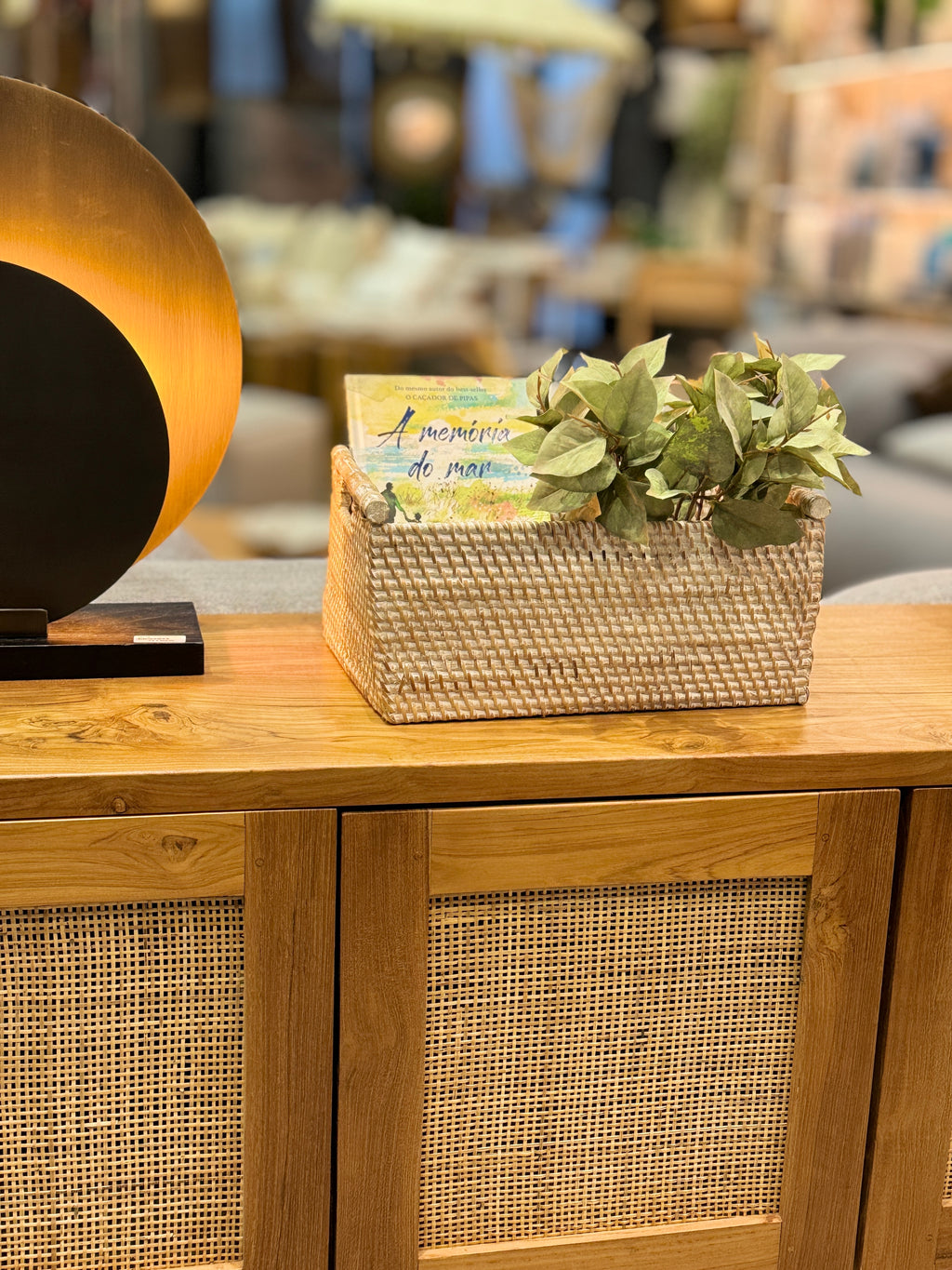 Cesto Retangular Rattan