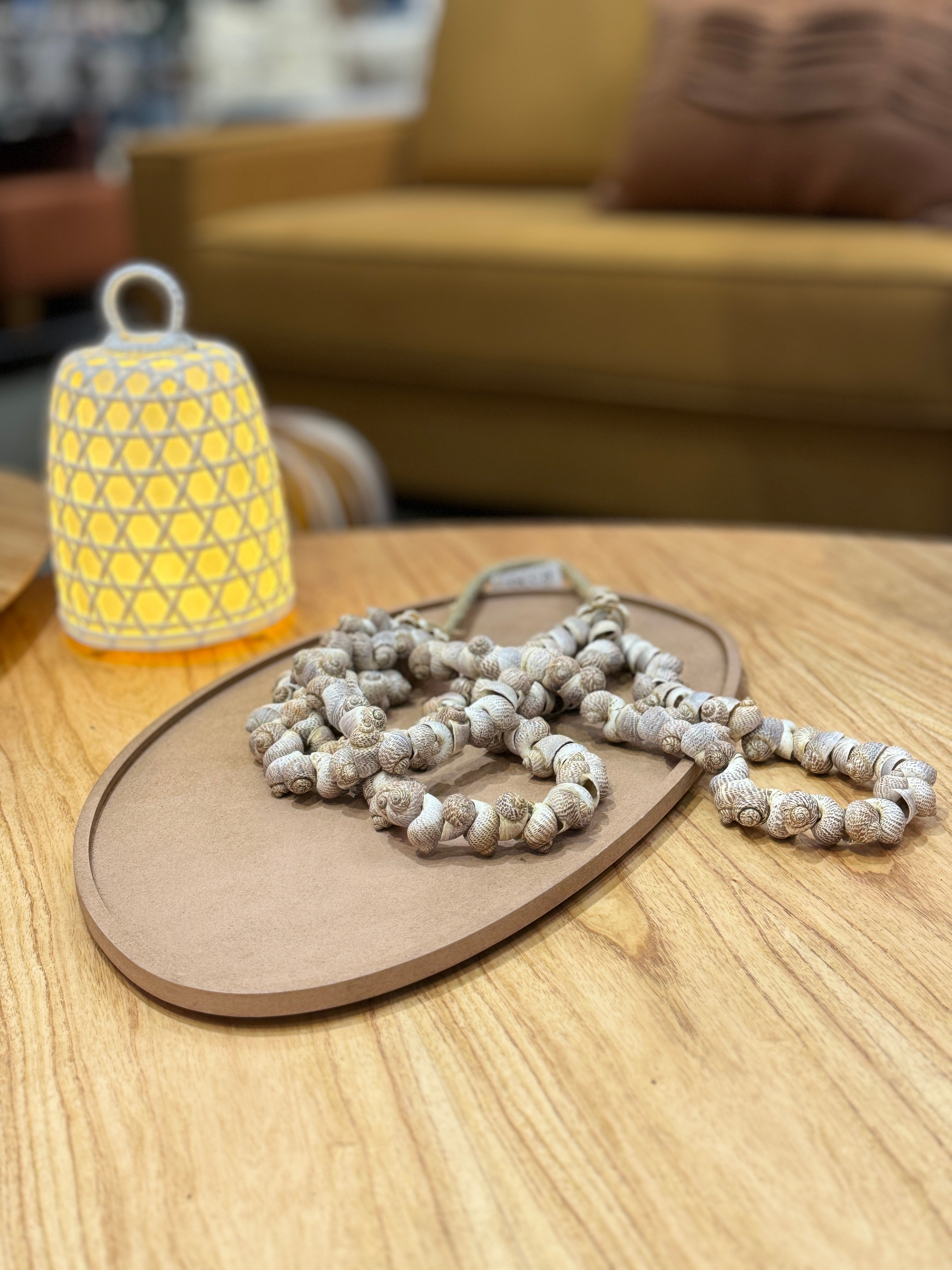 Luminária Led Rattan Branco