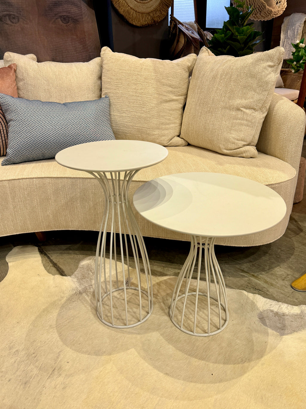 Mesa Lateral Mari 50x45cm Branca