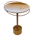 Mesa Lateral Elo Lamina Natural Cinamomo Pequena