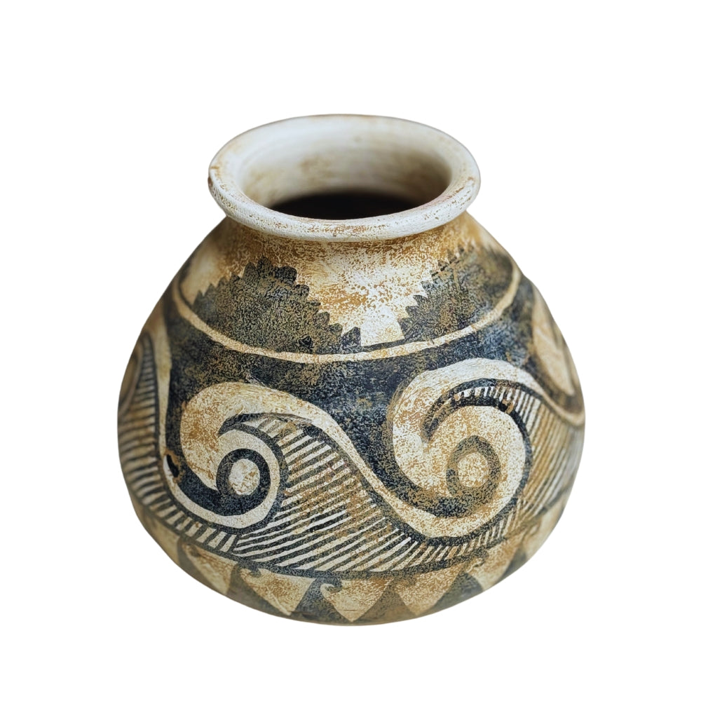 Vaso Étnico em Papel Machê