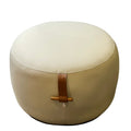 Puff 37X57 Plummy Soft Cinza Inox