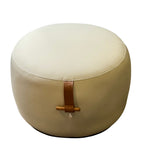 Puff 37X57 Plummy Soft Cinza Inox