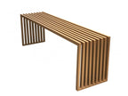 Banco Metal Dourado Ripado