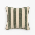 Almofada 45X45 Veludo Listrado Verde