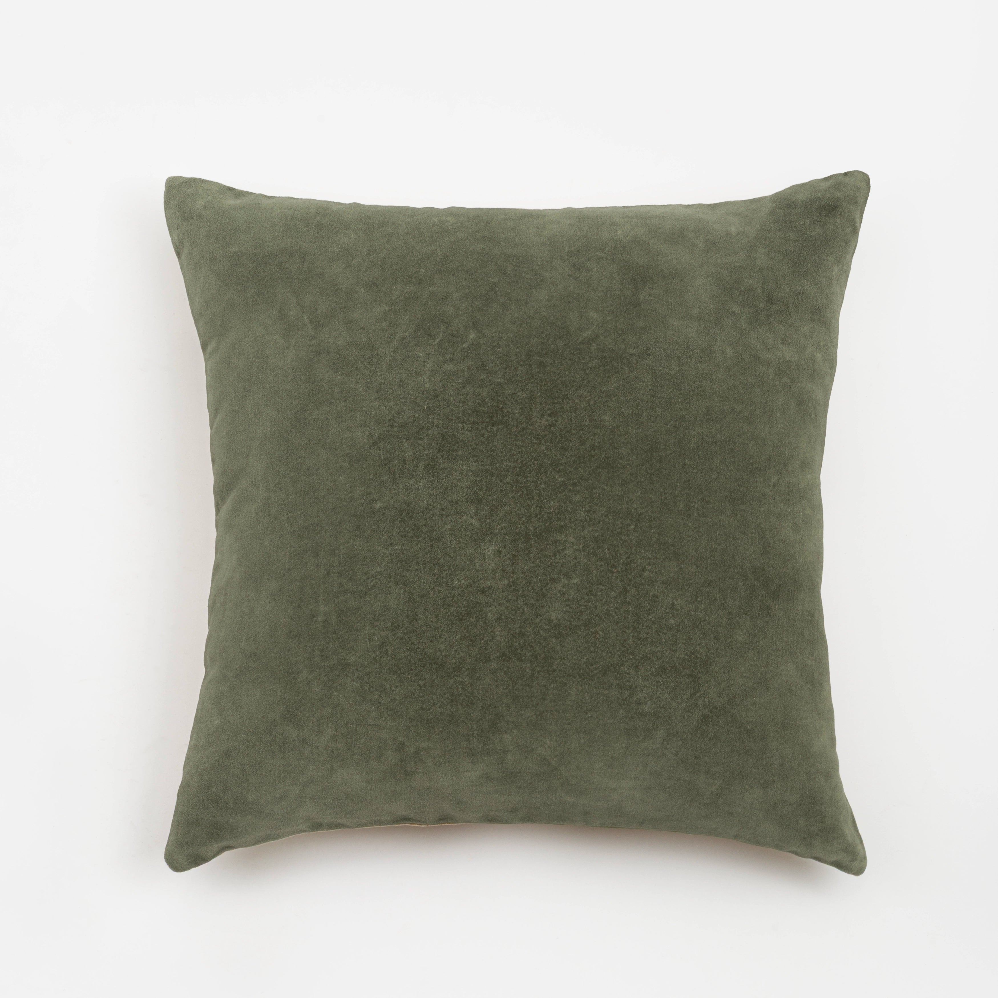 Almofada 50X50 Veludo Lavado Verde