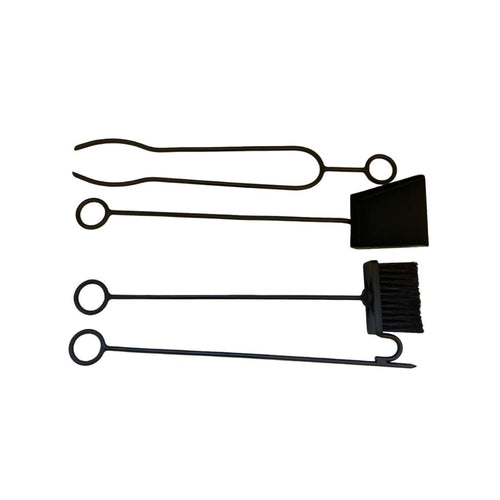 Acessório Lareira Metal Preto