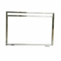Frente Lareira Inox e Vidro Temperado 70x50cm