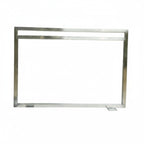 Frente Lareira Inox e Vidro Temperado 70x50cm