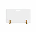 Frente Lareira Vidro Dourado 80X32