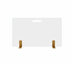 Frente Lareira Vidro Dourado 80X32
