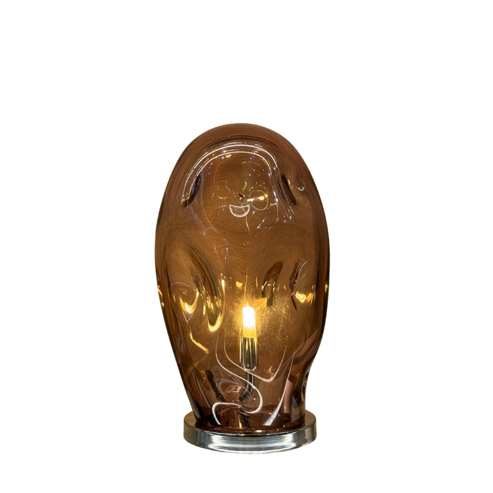 Luminaria 34X18  cm Floe Murano Rose
