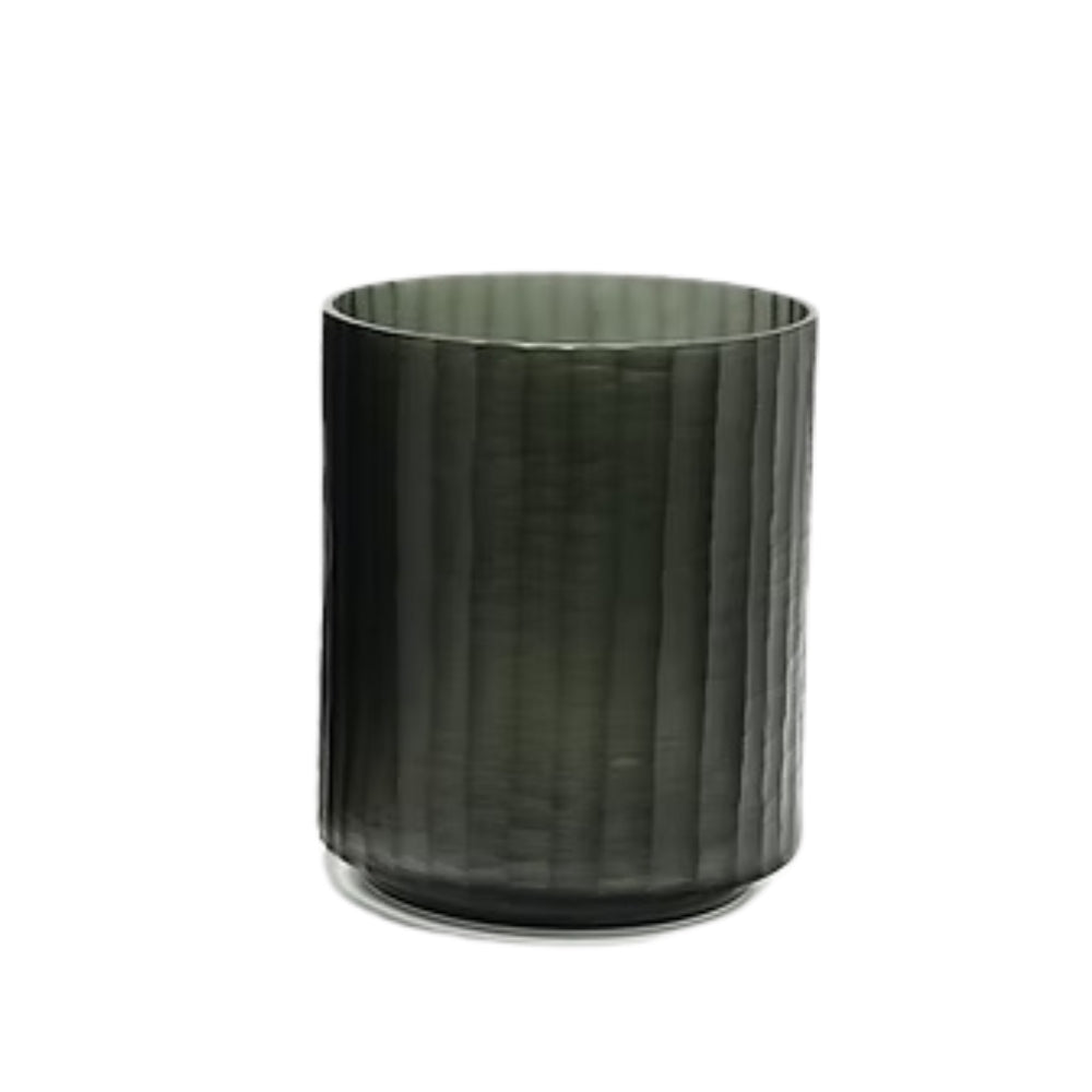 Vaso Vidro Pregas Médio 24X20